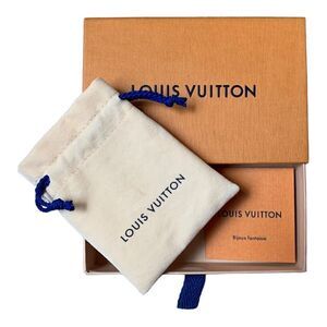 Louis Vuitton, small storage box, small pouch, and care card bundle